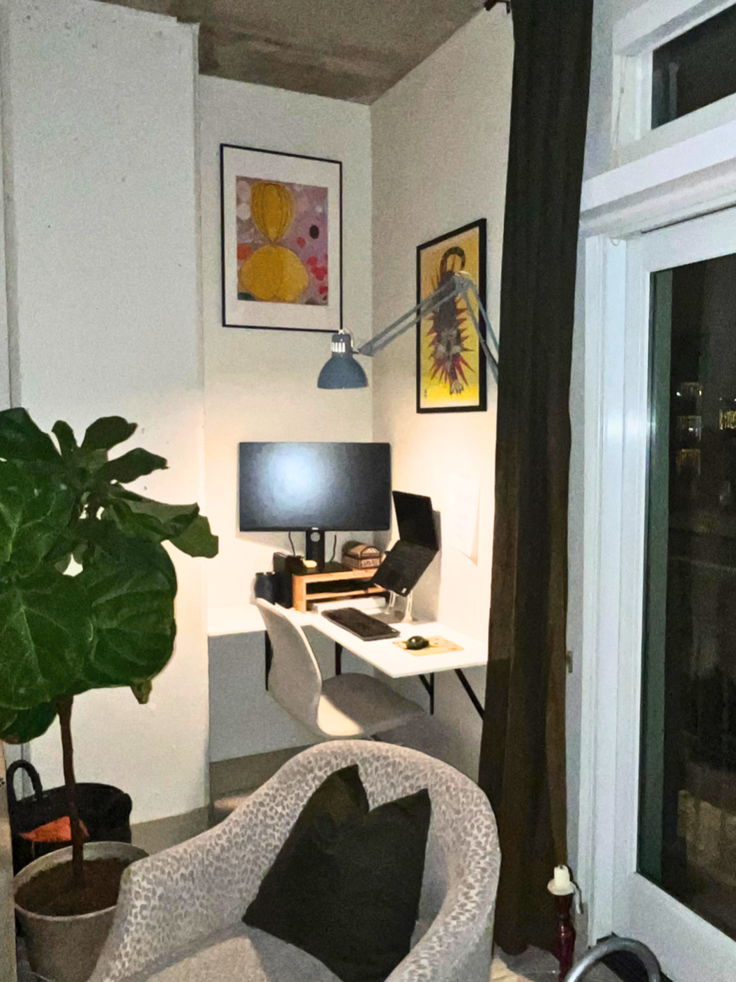 small apartment workspace