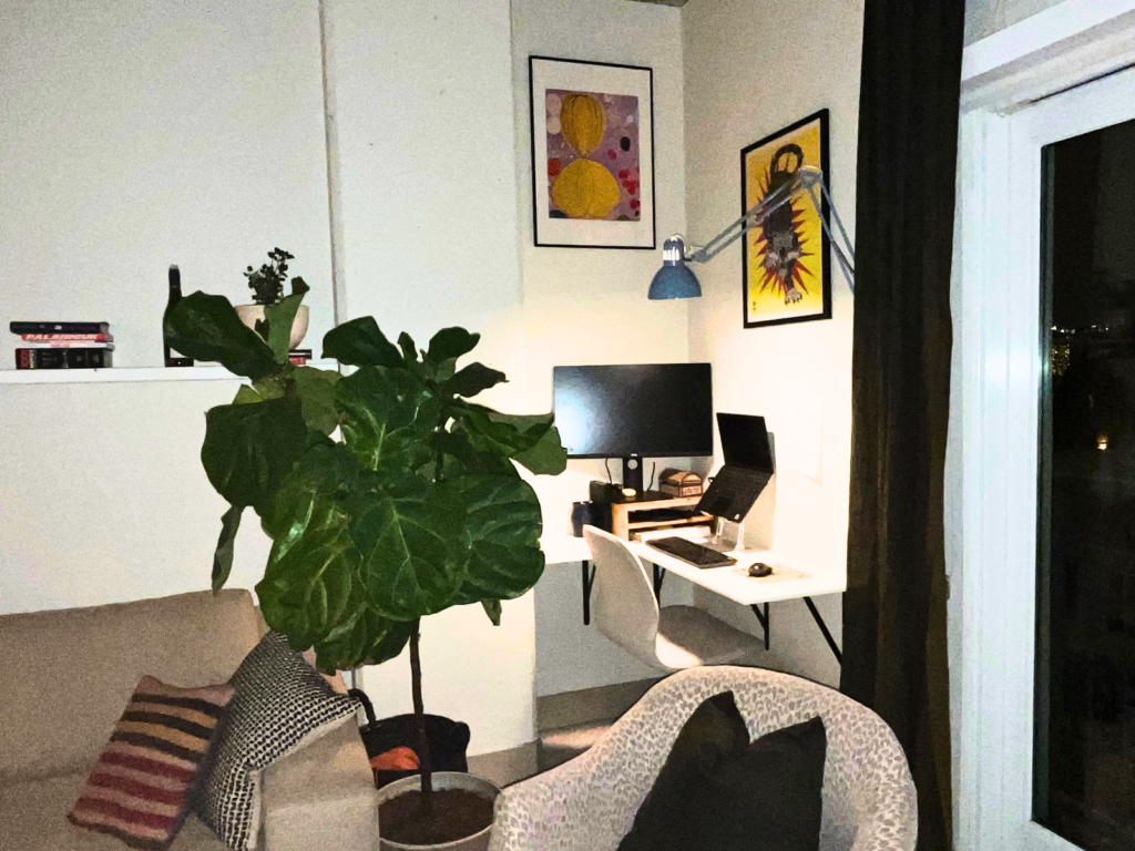 small apartment workspace